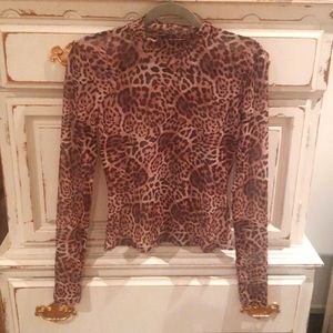 WILD CAT leopard print top